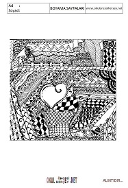 Zenteangle boyama sayfaları